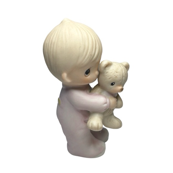 Precious Moments, Boy with Teddy Bear, 1982 - Picture 4 of 5